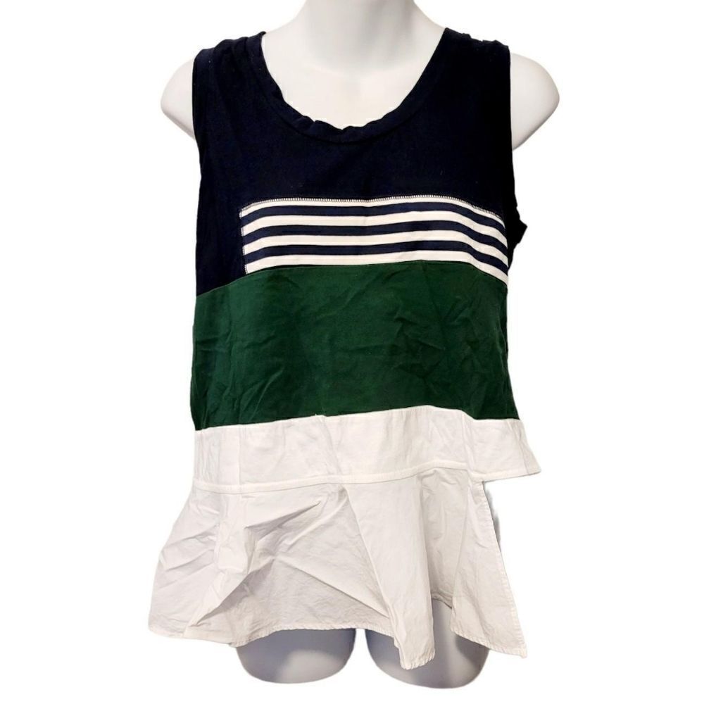 2/$20 Vintage Y2K Black & Green Blouse Tank Top Size: M
